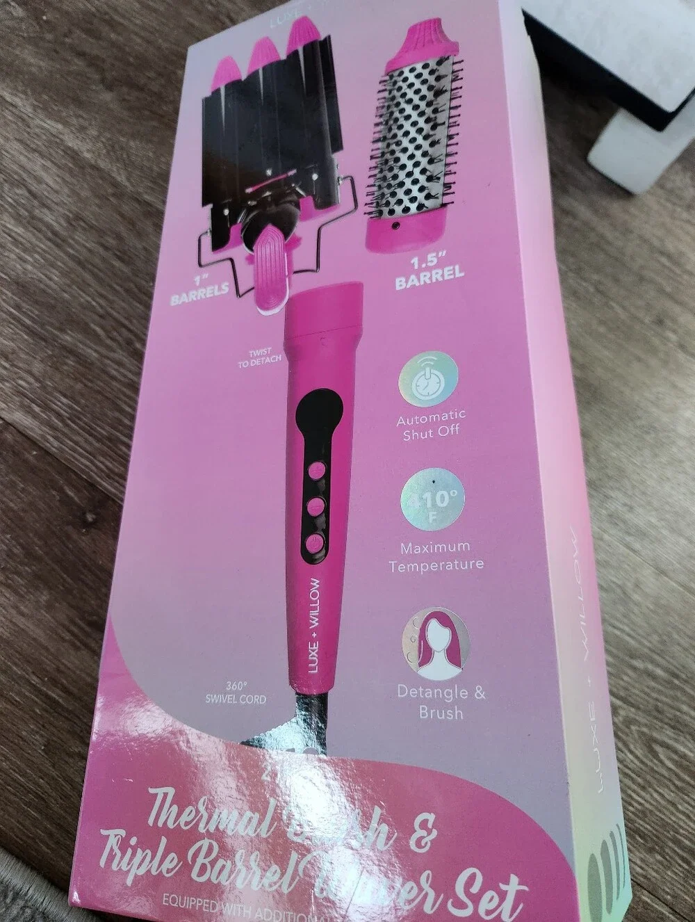 Pink Thermal Brush & Triple Barrel Styler